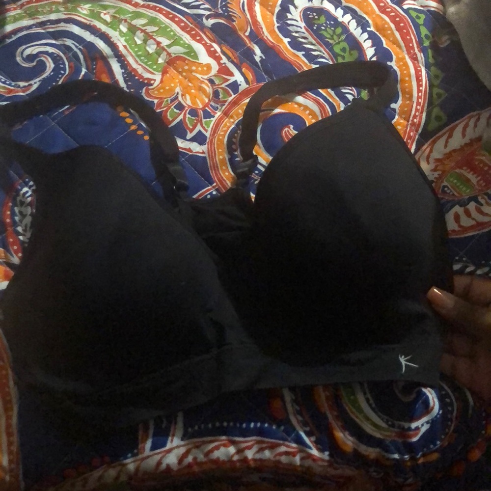 Black Racerback Sports Bra with Wire for Support